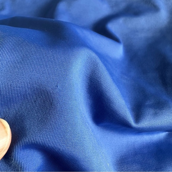 Swim By Cacique Womens High Rise Swimsuit Bikini Bottoms Size 20 Blue Ruched‎ - Picture 6 of 10